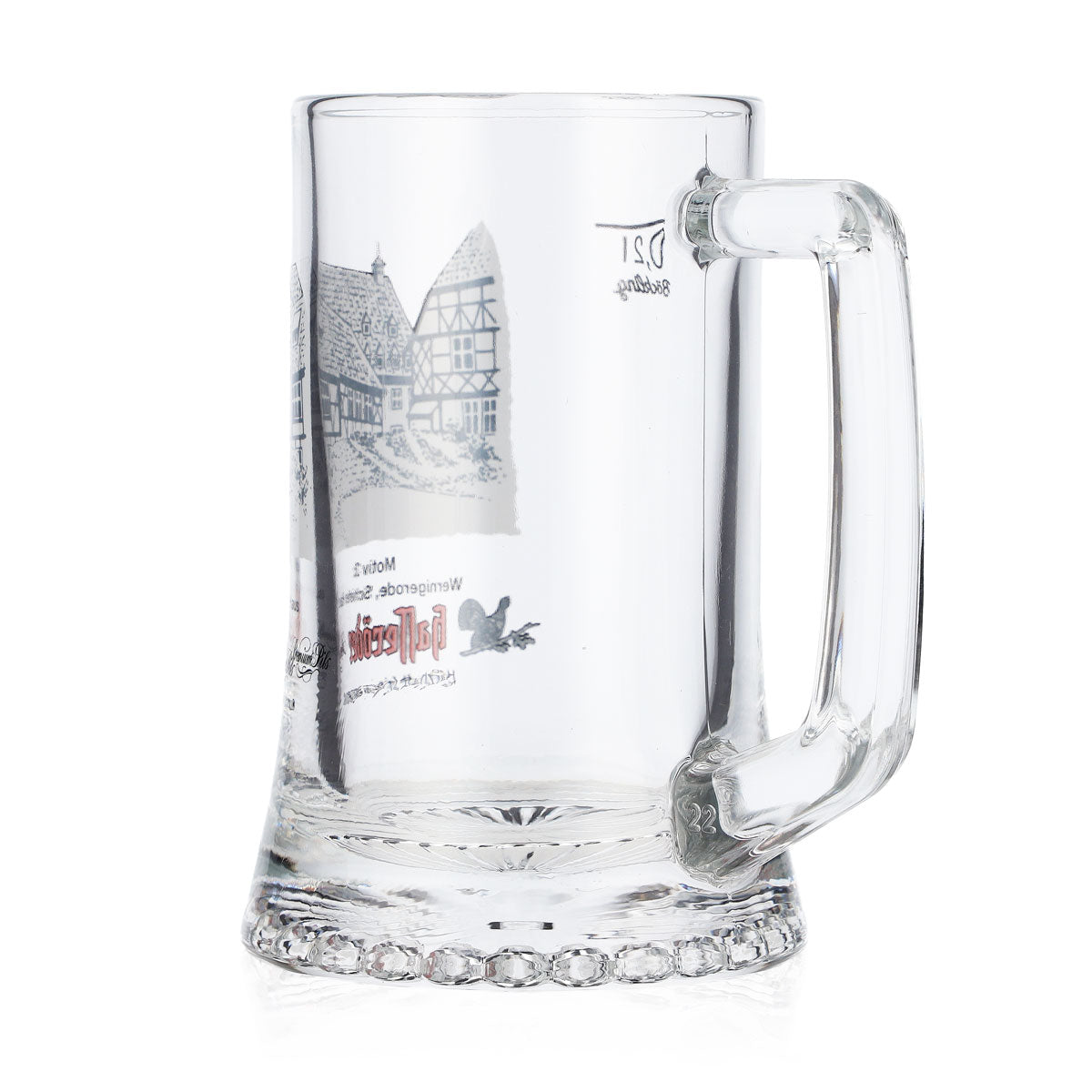 Bicchiere da birra Hasseröder, boccale da 0,2 l, motivo 3: Wernigerode, la casa storta, Böckling – Vista 4