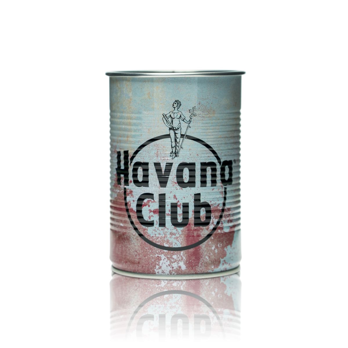 Havana Club Lattina 0,35 l Contenitore per snack Bicchiere da long drink Portaposate Bicchiere in metallo