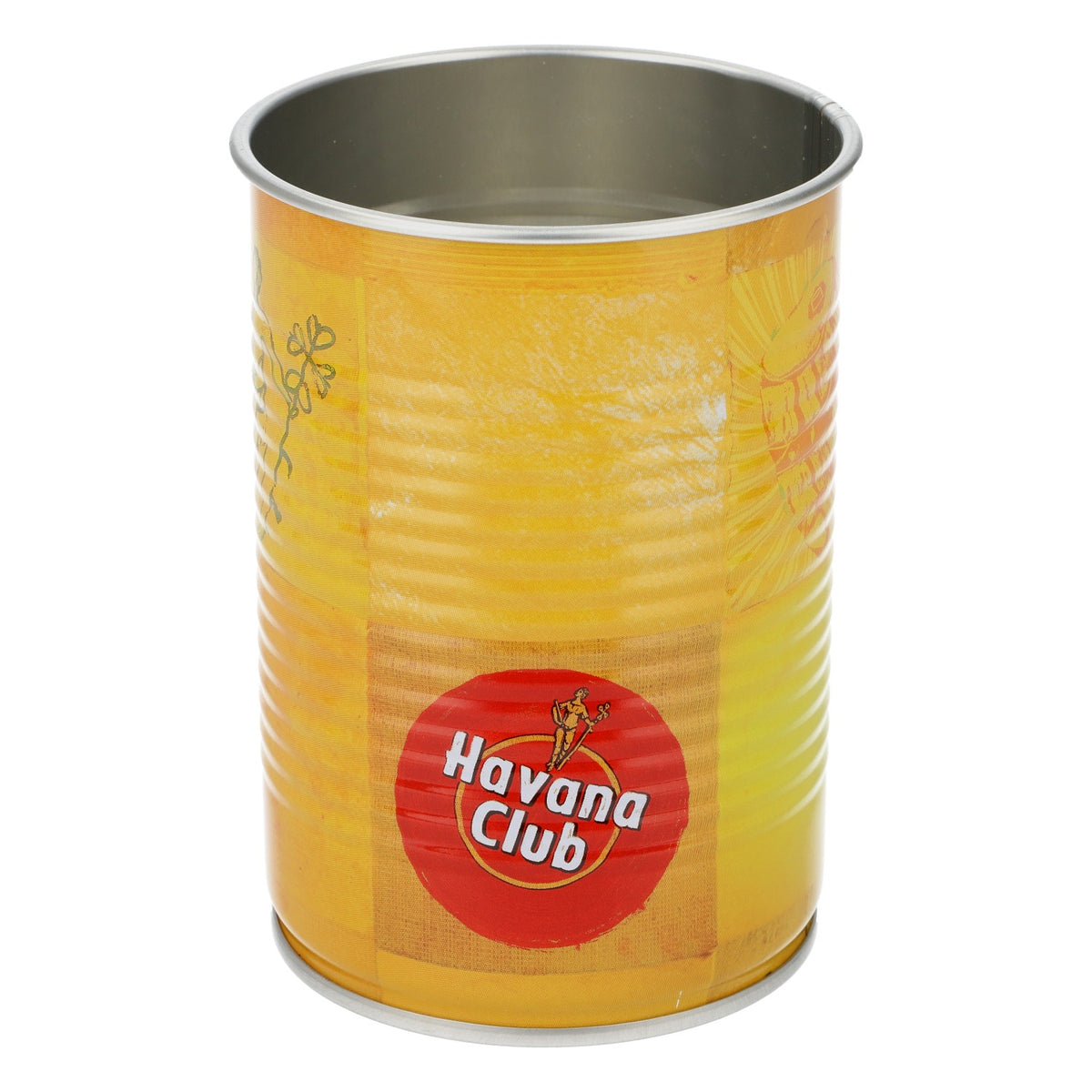 Havana Club Rum Barattolo di latta Bicchieri di vetro 0,42 l Tazza Giallo Multiuso