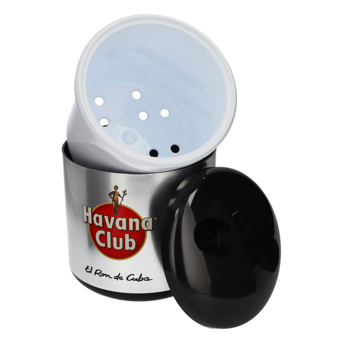 Havana Club Rum Kühler, refrigeratore per bottiglie "El Rom de Cuba", nuovo, in plastica, argento – Vista 4
