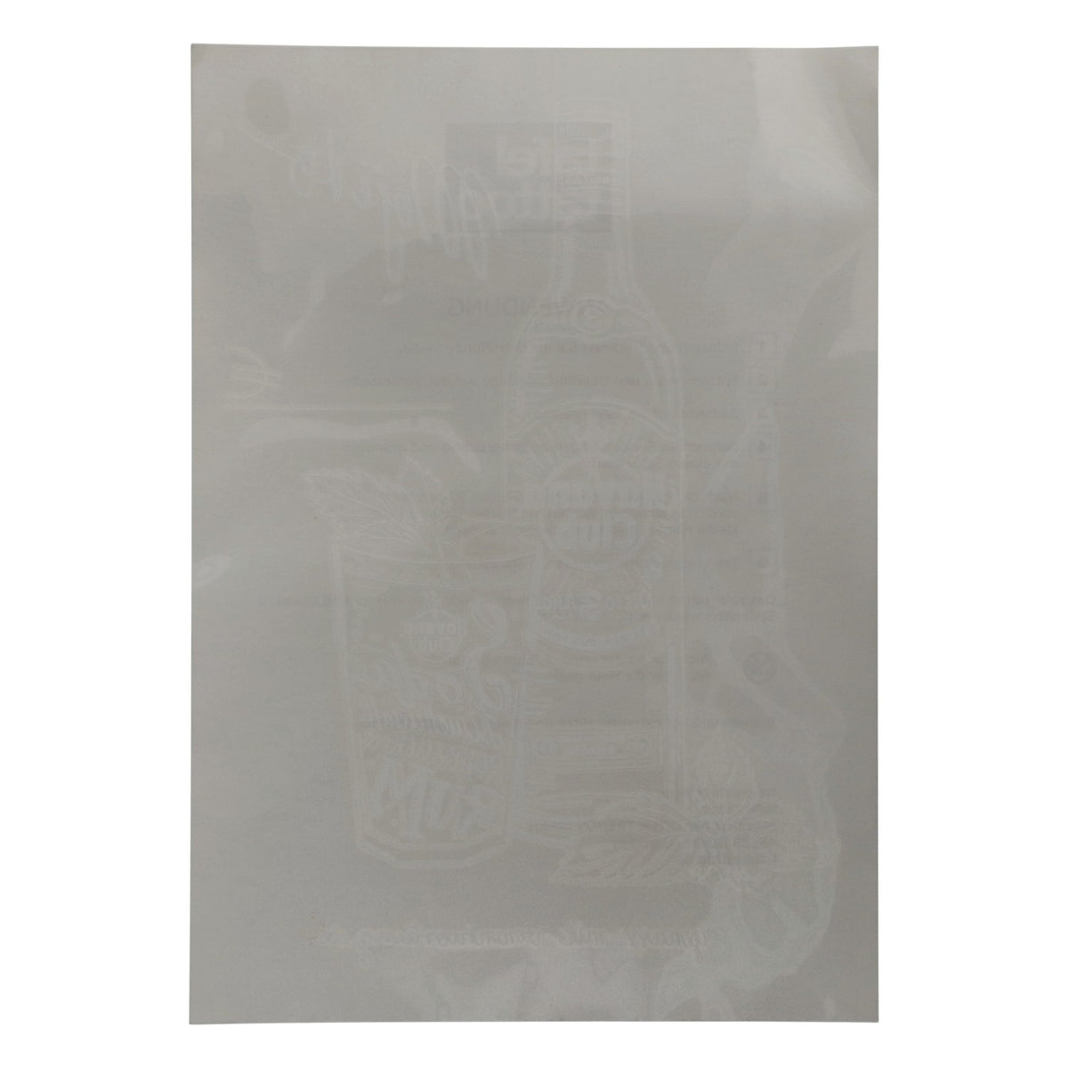 Havana Club Rum Tatuaggio da tavola Pellicola per finestre 30x21 cm Bottiglia + bicchiere