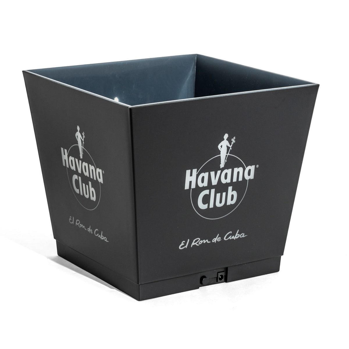 Havana Rum Cooler LED contenitore per cubetti di ghiaccio batteria ricaricabile Icecube nero 4 angolare – Vista 4
