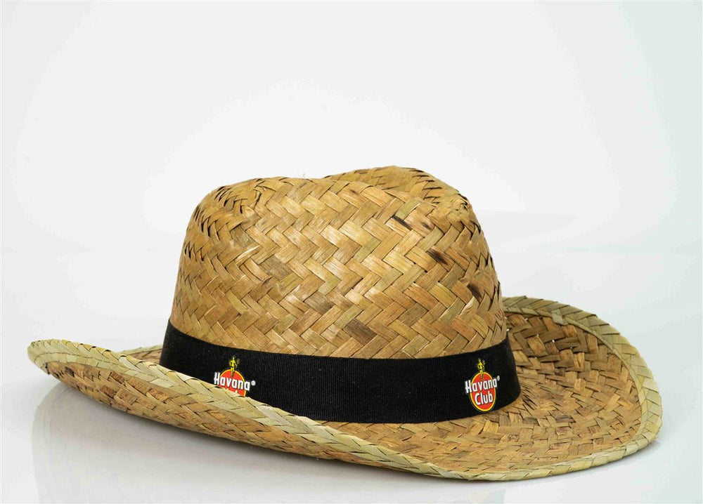 Cappello a paglia Havana Rum Cappellino Cappellino Cappello di paglia Protezione solare Estate Festival Festa