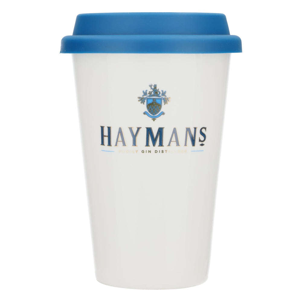 Tazza in ceramica Hayman Gin 0,41 l  Tazza da caffè Tazza da gin Coperchio blu