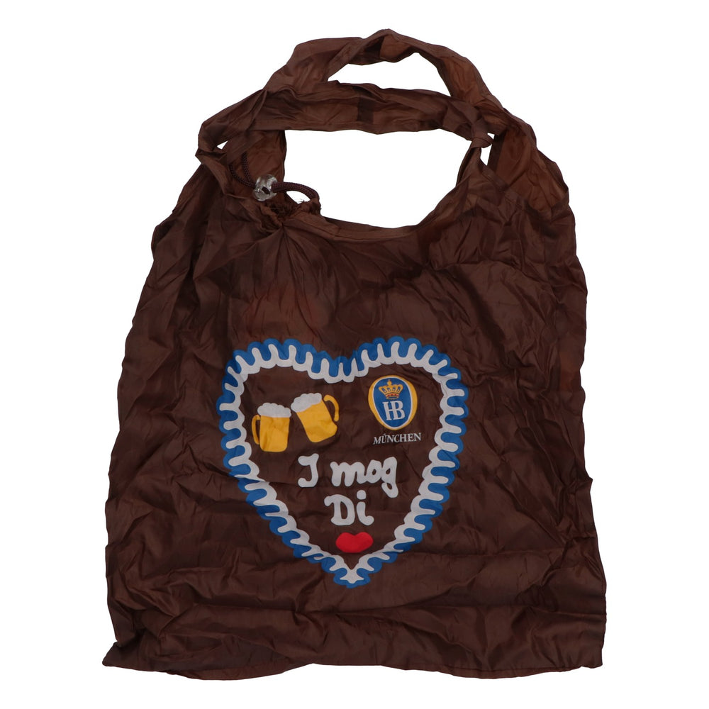 HB Monaco di Baviera - Borsa pieghevole a forma di bottiglia di birra "I mog Di" - Cuore - Regalo - Baviera