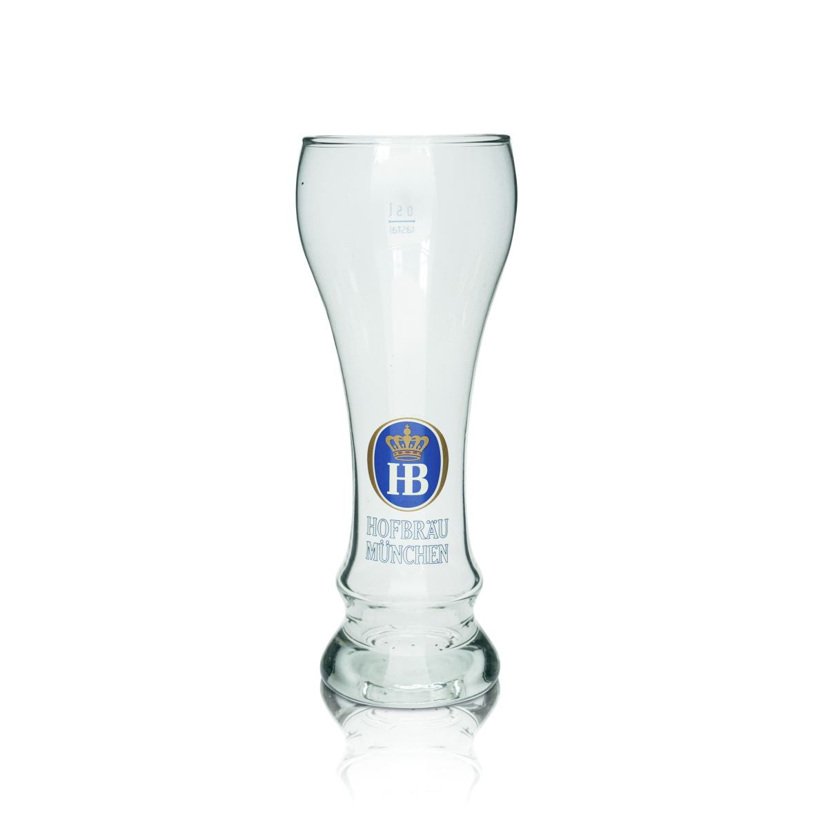 HB Monaco di Baviera Bicchiere da birra bianca 0,5 l Bicchieri Hefeweizen Raro Birrificio Monaco di Baviera Collezionismo