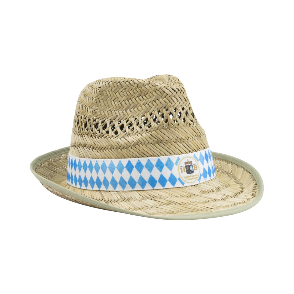 HB Traunstein Cappello di paglia Cappellino Cappellino taglia unica Festa popolare Baviera Sole