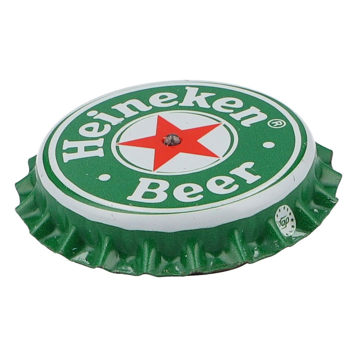 Spilla Heineken con LED a forma di tappo di bottiglia verde - Gadget per appassionati di birra – Vista 3