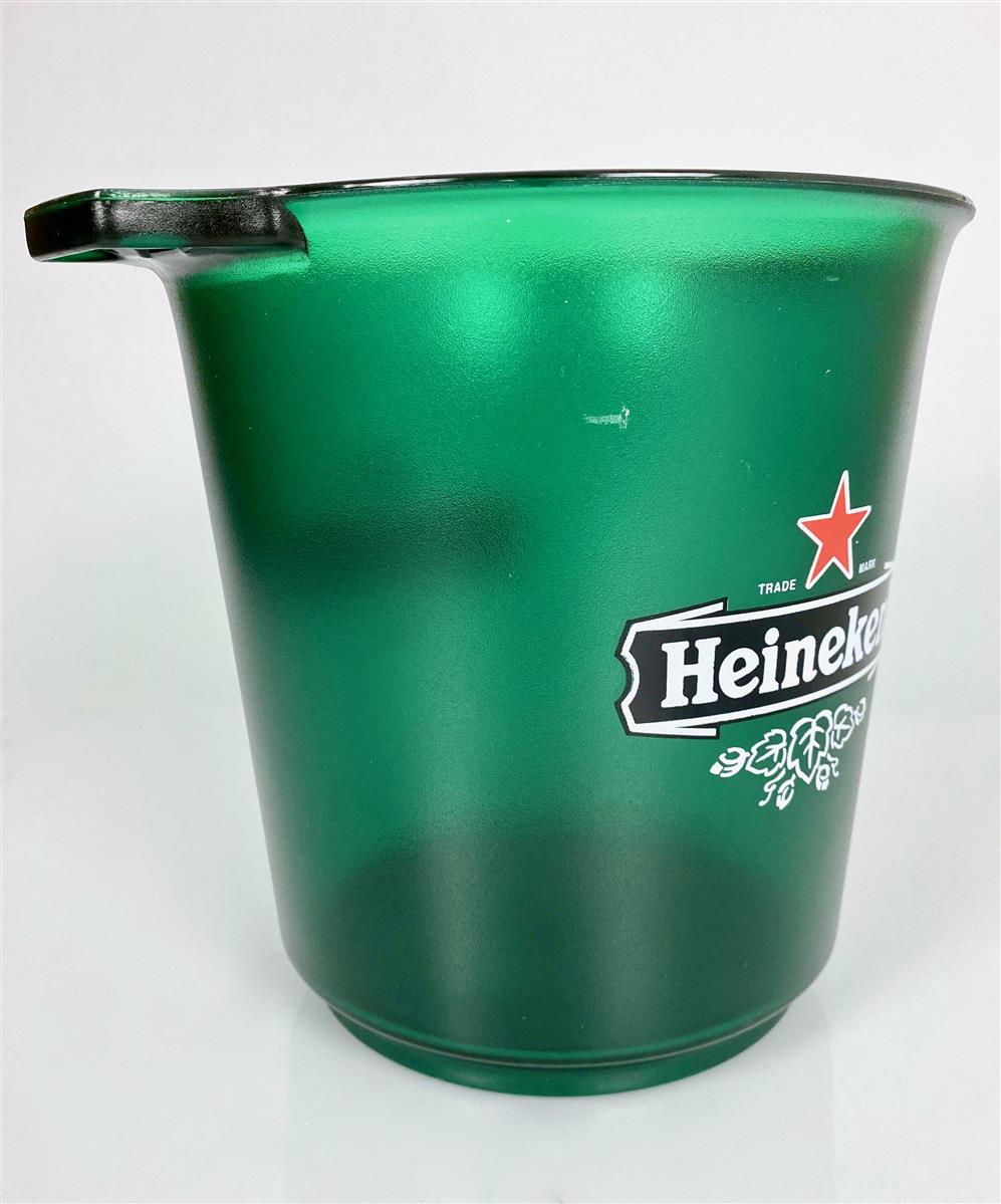 Heineken Birra - Raffreddatore per bottiglie in acrilico, verde, rotondo, originale, per il ghiaccio, da festa – Vista 3