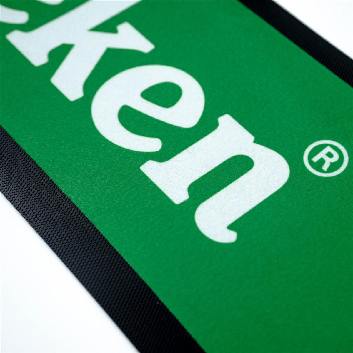 Tappetino bar Heineken per birra Tappetino scolapiatti Accessori bar nero lungo sottile 80 x 20 – Vista 3