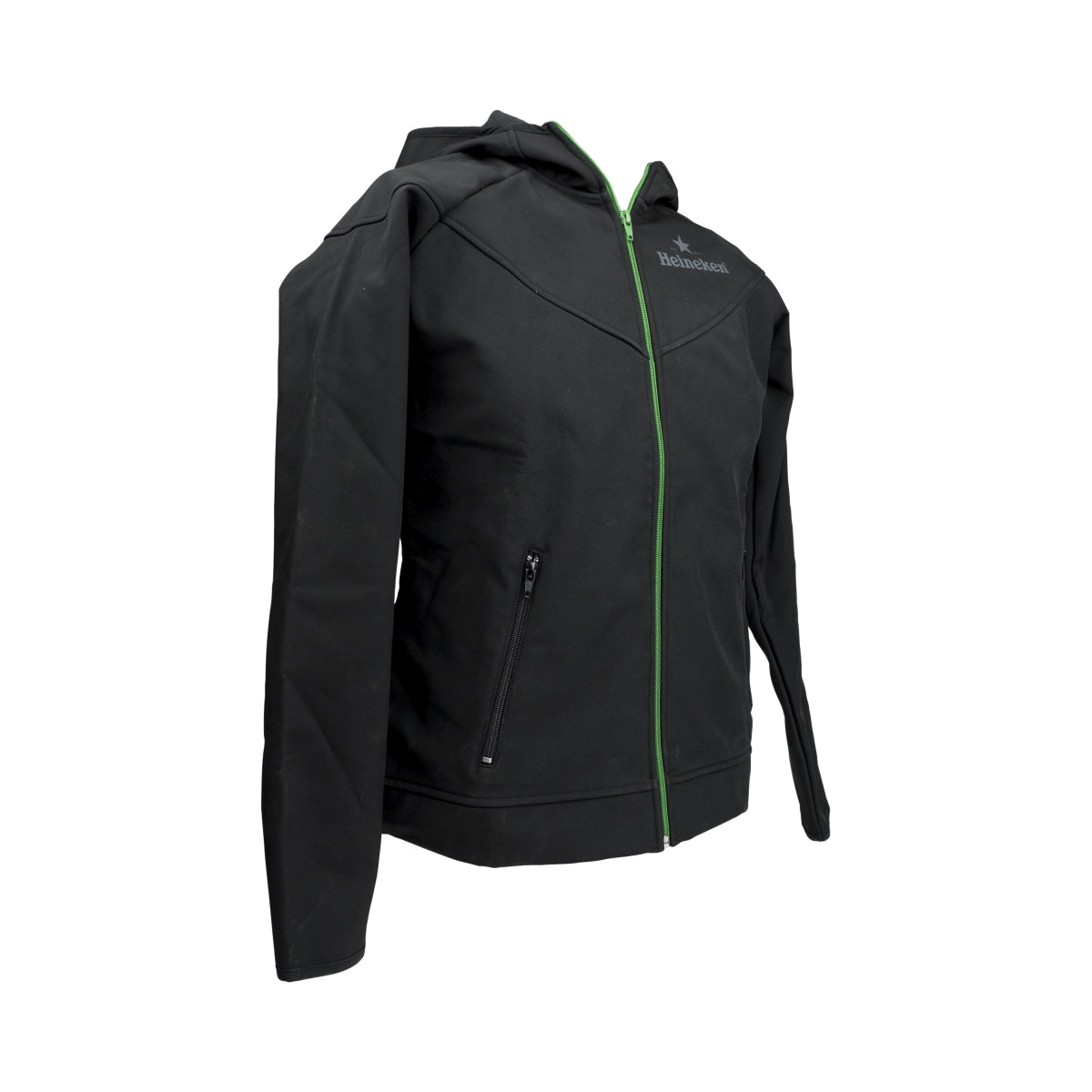 Giacca Heineken da donna taglia L nera/verde softshell con cerniera – Vista 2