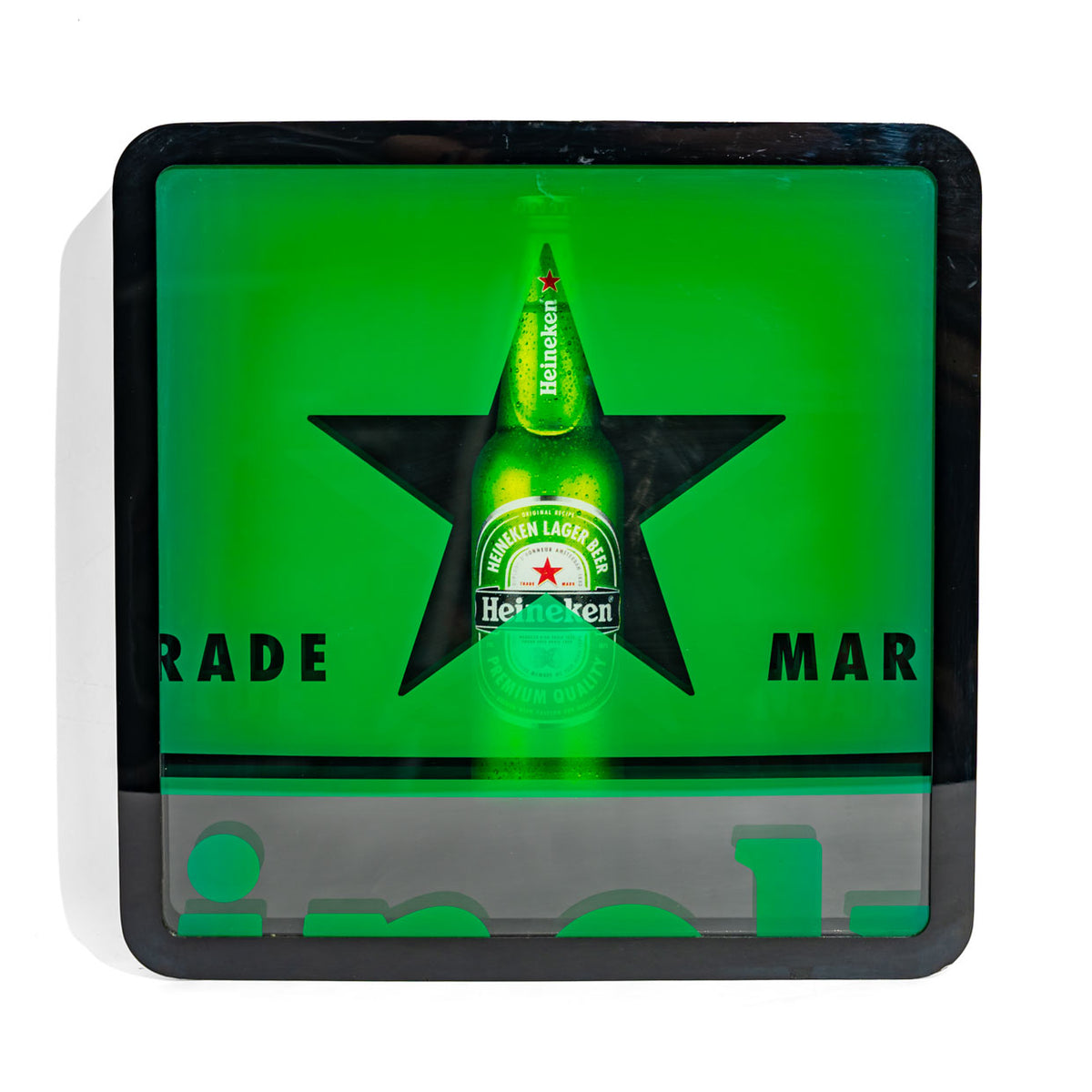 Insegna luminosa a LED Heineken Bier 40x40 cm con alimentatore incluso – Vista 2