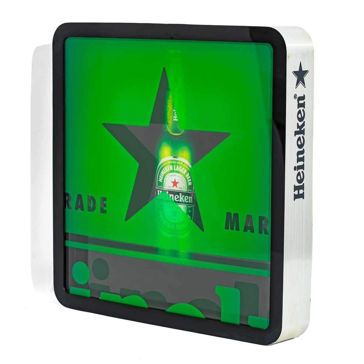 Insegna luminosa a LED Heineken Bier 40x40 cm con alimentatore incluso – Vista 4