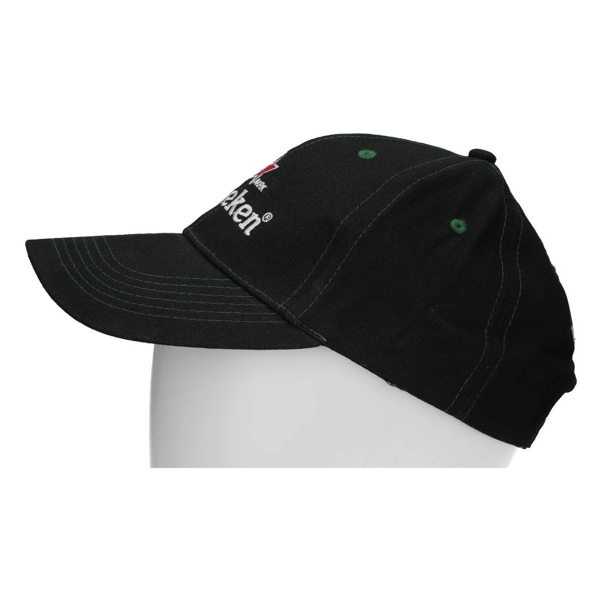 Cappellino da baseball Heineken, nero/verde con stella rossa, nuovo, tessuto misto – Vista 2