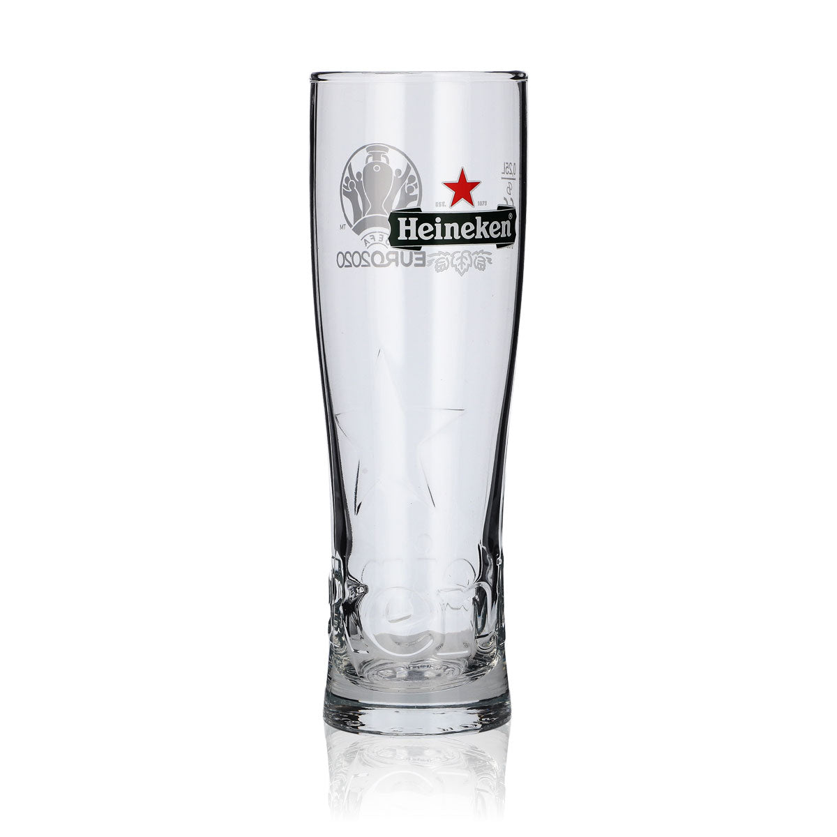 Bicchiere da birra Heineken 0,25 l EURO 2020 Star Relief Glass Bicchieri Edizione speciale
