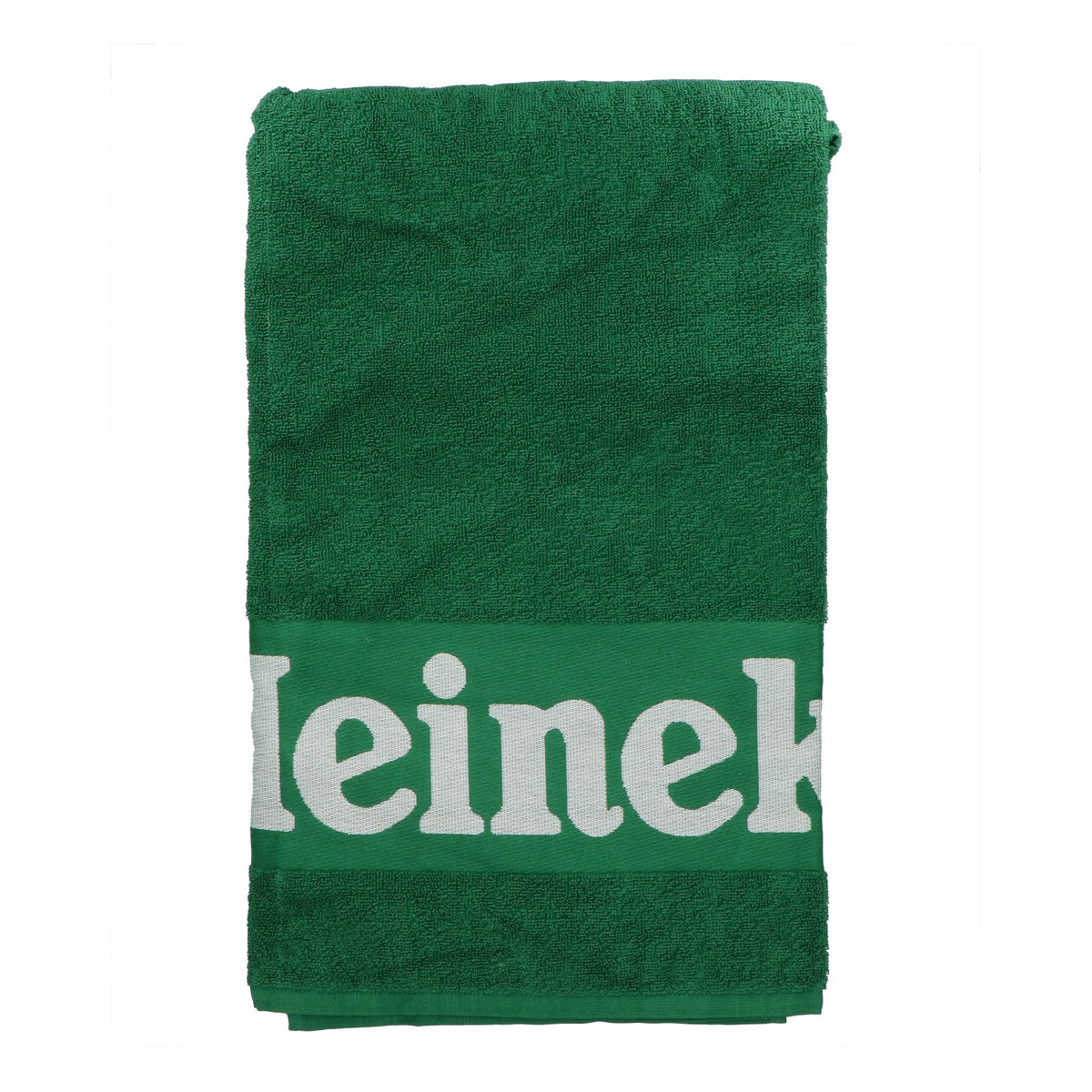 Telo da mare Heineken 180x100 cm verde e bianco con logo, in cotone – Vista 2