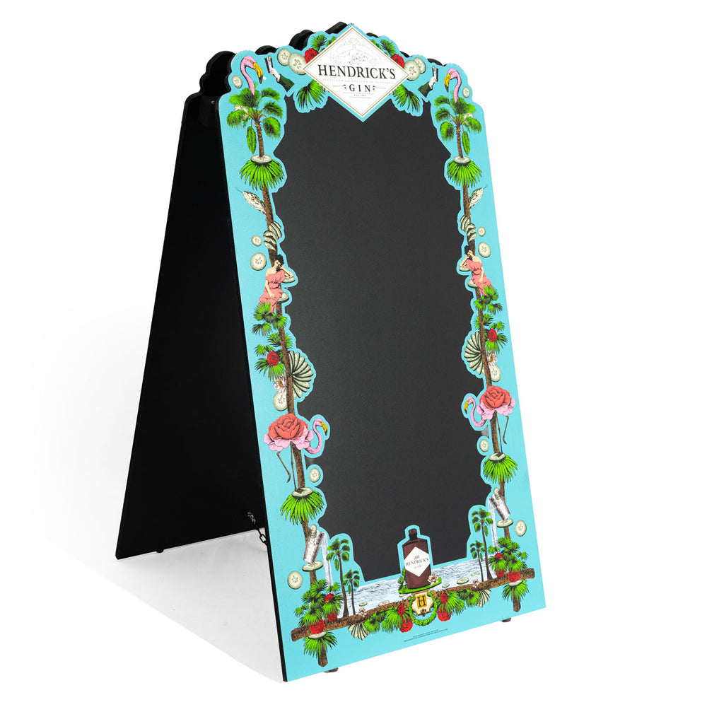 Hendricks Gin A-Frame Espositore per ristoranti Lavagna in gesso
