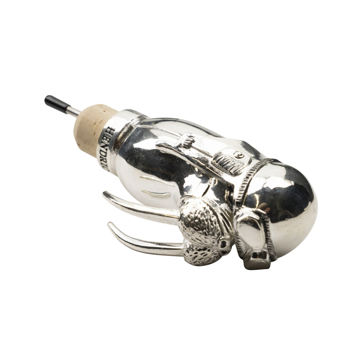 Hendricks Gin Versatore in acciaio inox con beccuccio a forma di tricheco Dosatore per bottiglie Bar – Vista 4
