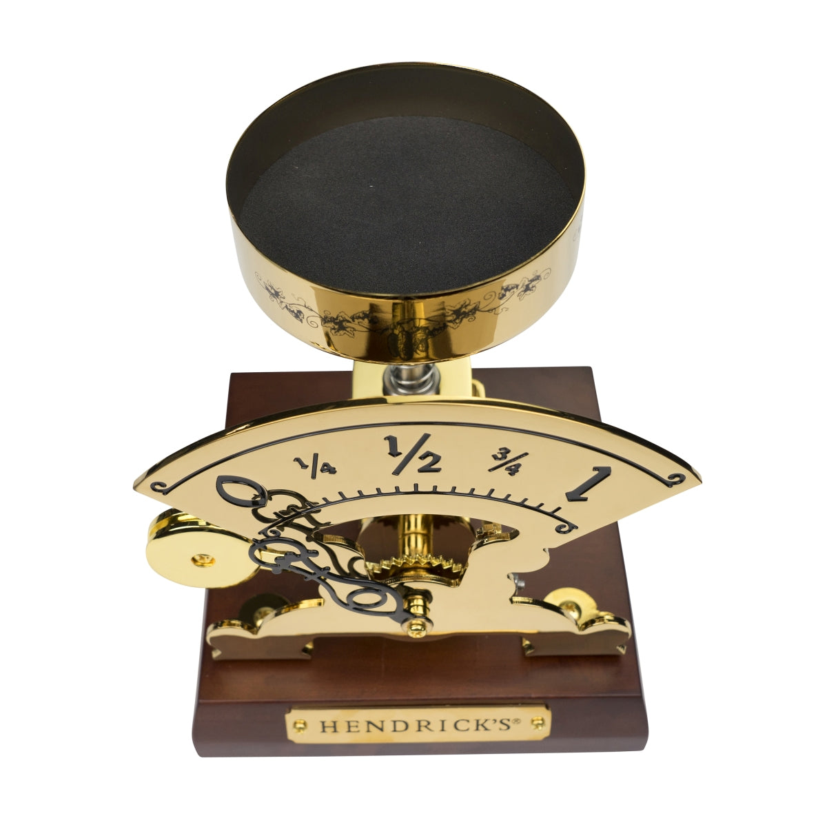 Hendricks Gin Glorifier Bilancia antica in oro con bottiglia e espositore Raro – Vista 6