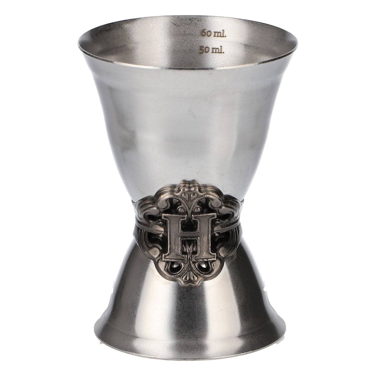 Misurino per gin Hendricks Gin Jigger Accessori da bar Decorato in argento – Vista 4