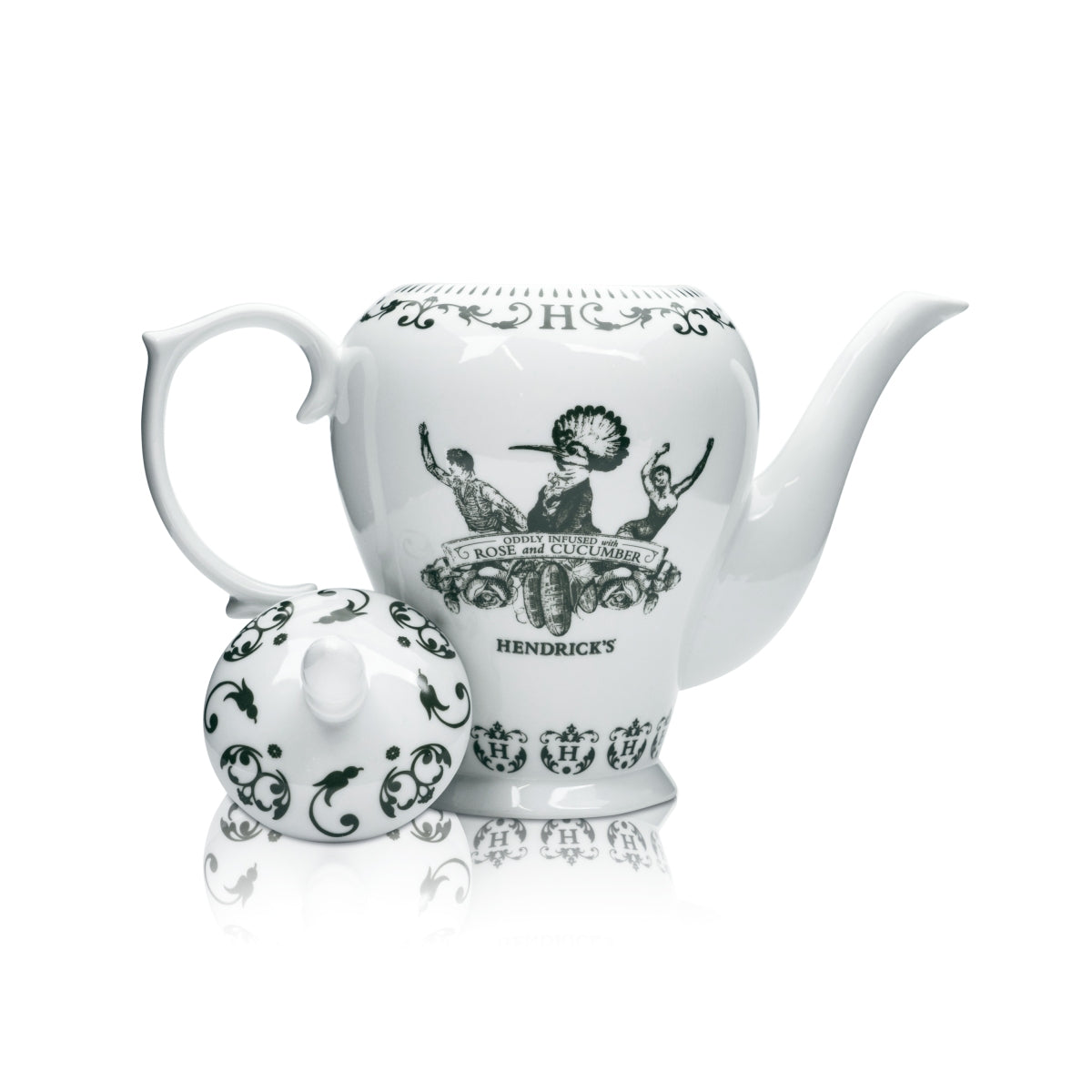 Hendricks Gin Teiera 0,5 l con manico Tazze da tè Tazza da tè Inglese Gran Bretagna – Vista 3
