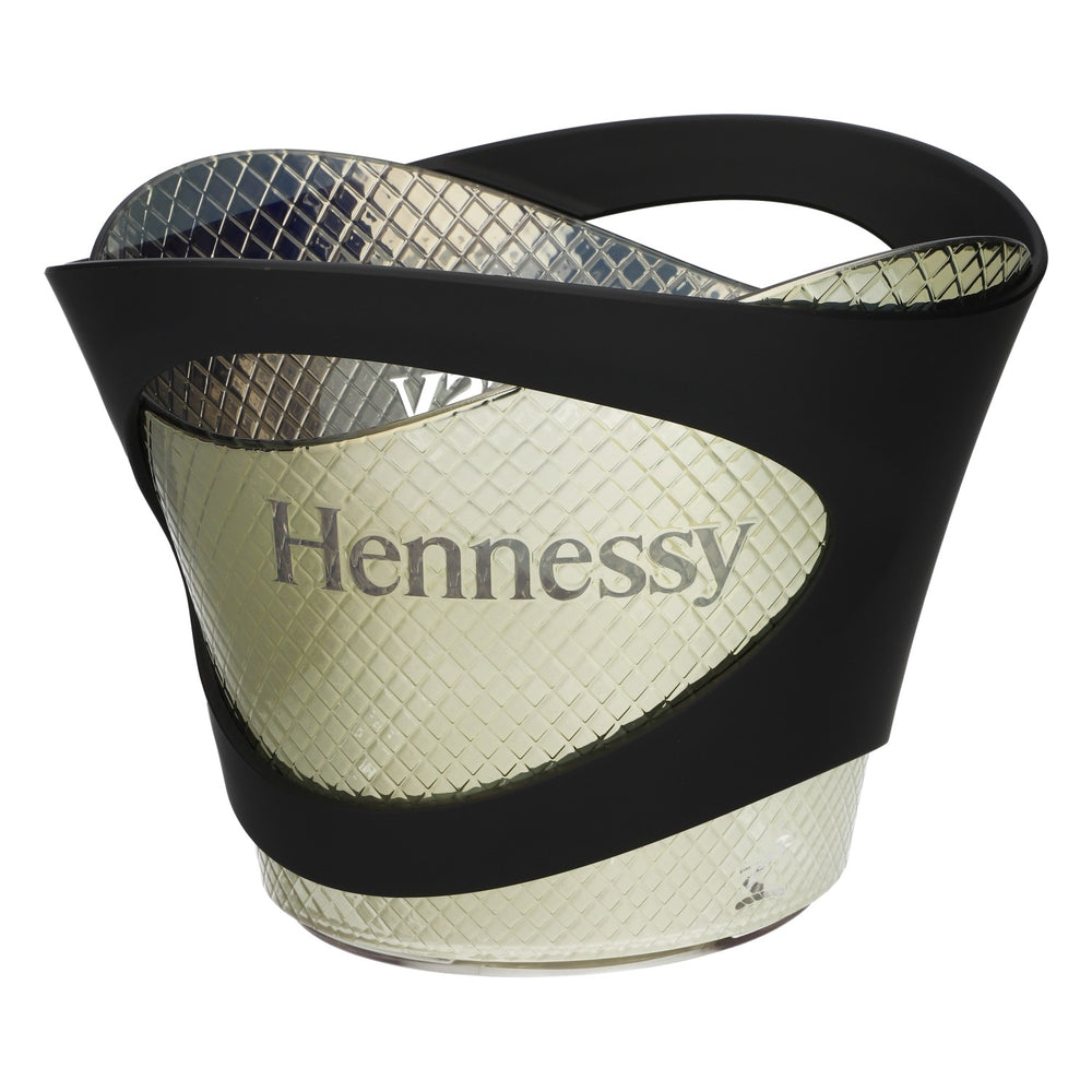 Hennessy Whiskey LED Raffreddatore Contenitore per cubetti di ghiaccio Batteria ricaricabile oro/nero Grande