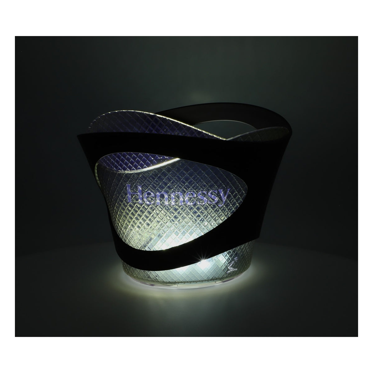 Hennessy Whiskey LED Raffreddatore Contenitore per cubetti di ghiaccio Batteria ricaricabile oro/nero Grande – Vista 5