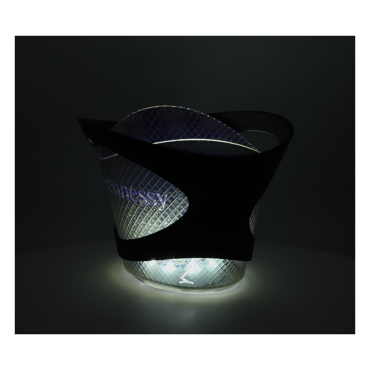 Hennessy Whiskey LED Raffreddatore Contenitore per cubetti di ghiaccio Batteria ricaricabile oro/nero Grande – Vista 6