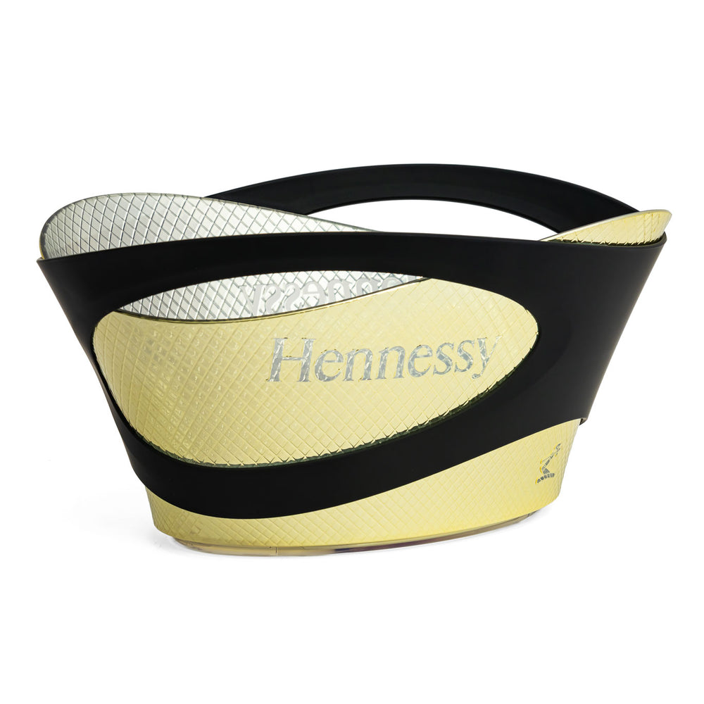 Hennessy Whisky LED Batteria Refrigeratore Contenitore per cubetti di ghiaccio Refrigeratore per bottiglie oro/nero Grande