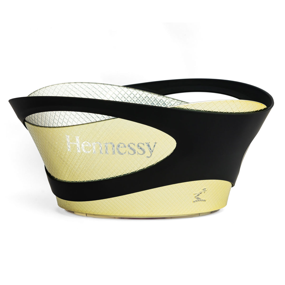 Hennessy Whisky LED Batteria Refrigeratore Contenitore per cubetti di ghiaccio Refrigeratore per bottiglie oro/nero Grande – Vista 2