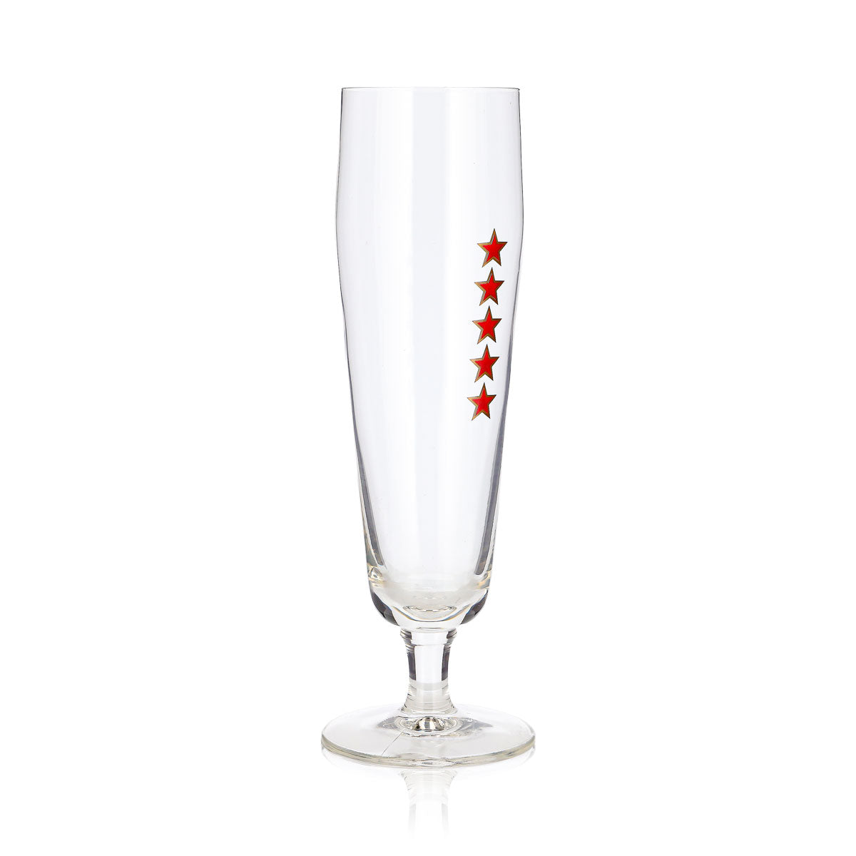 Bicchiere da birra Hensen da 0,25 l, a forma di coppa, stile Pilsner, con logo a forma di tulipano e stella – Vista 3