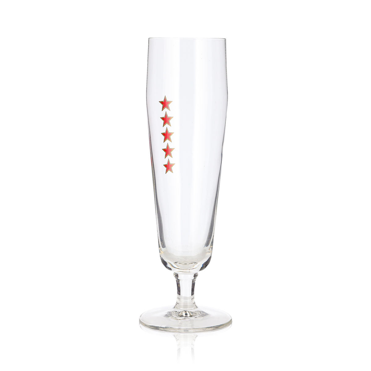 Bicchiere da birra Hensen da 0,25 l, a forma di coppa, stile Pilsner, con logo a forma di tulipano e stella – Vista 4
