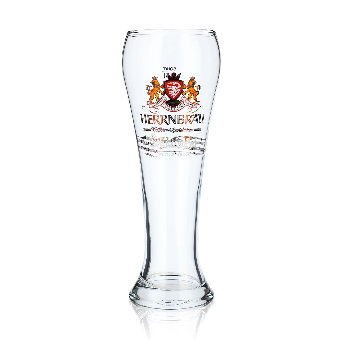 Bicchiere da birra Herrbräu da 0,5 l Bicchiere da birra bianca "Schneewalter Winter-Weisse" Sahm