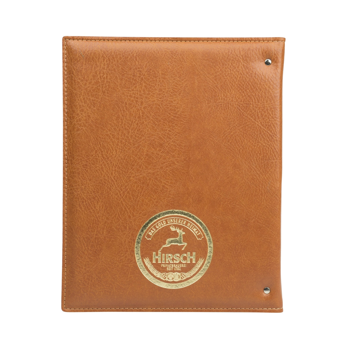 Hirsch Bräu Birra Menu Ringbook Similpelle A4 Menu Bevande Portabevande marrone – Vista 2