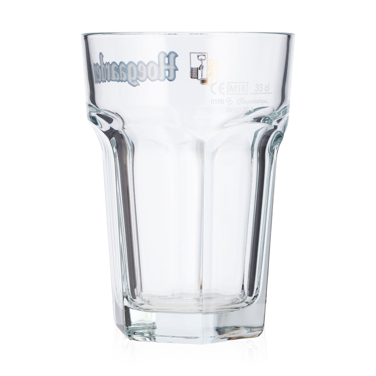 Bicchiere da birra Hoegaarden da 0,33 l con logo in rilievo bianco/blu, Pasabahce – Vista 3