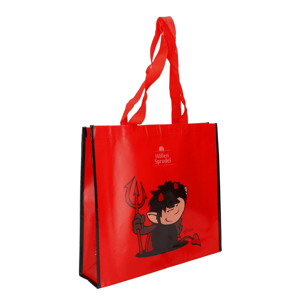 Borsa della spesa Höllensprudel Nici Devil rossa/nera in tessuto - Articoli per fan – Vista 2