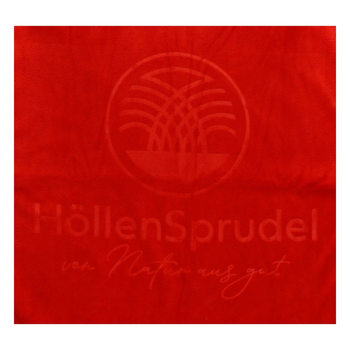 Asciugamano Höllensprudel Whiskey rosso con logo – Accessorio da bar esclusivo – Vista 3