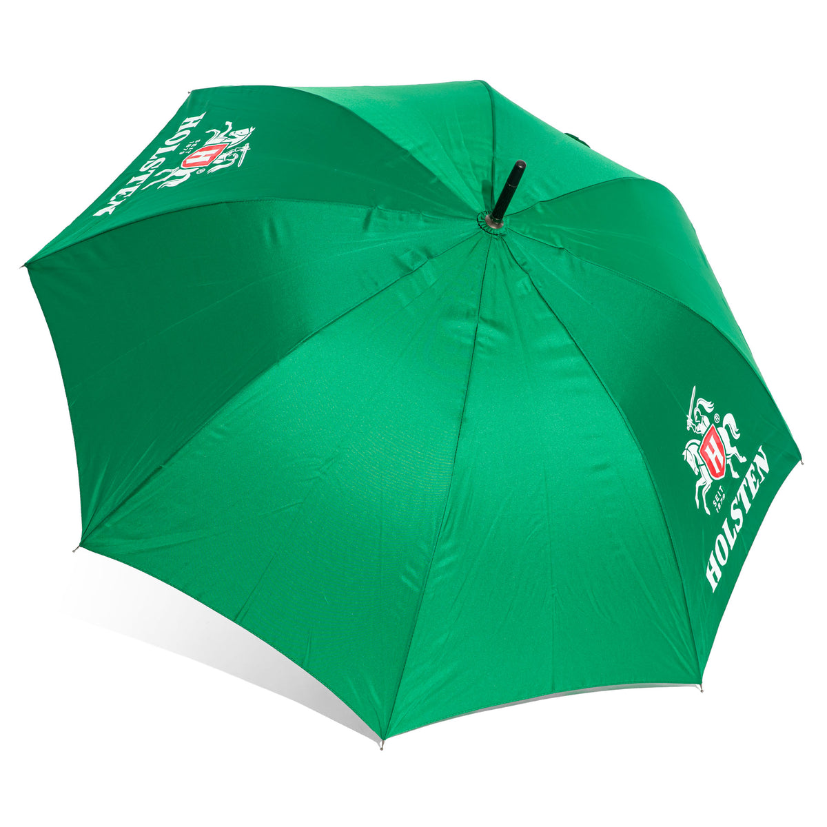 Ombrello in poliestere verde con logo Holsten, Ø 104 cm, apribile automaticamente – Vista 2