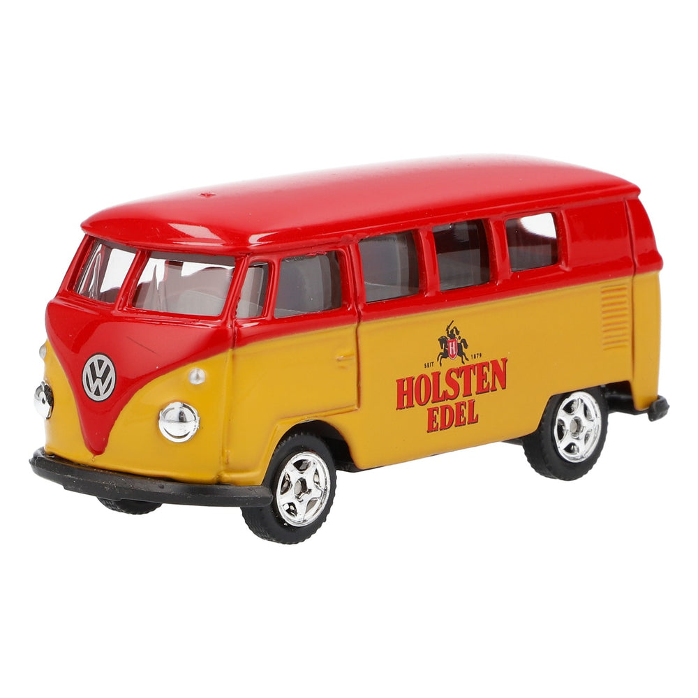 Modellino dell'auto Holsten Bier VW Bulli del 1962 in scala 1:64 Rosso/giallo
