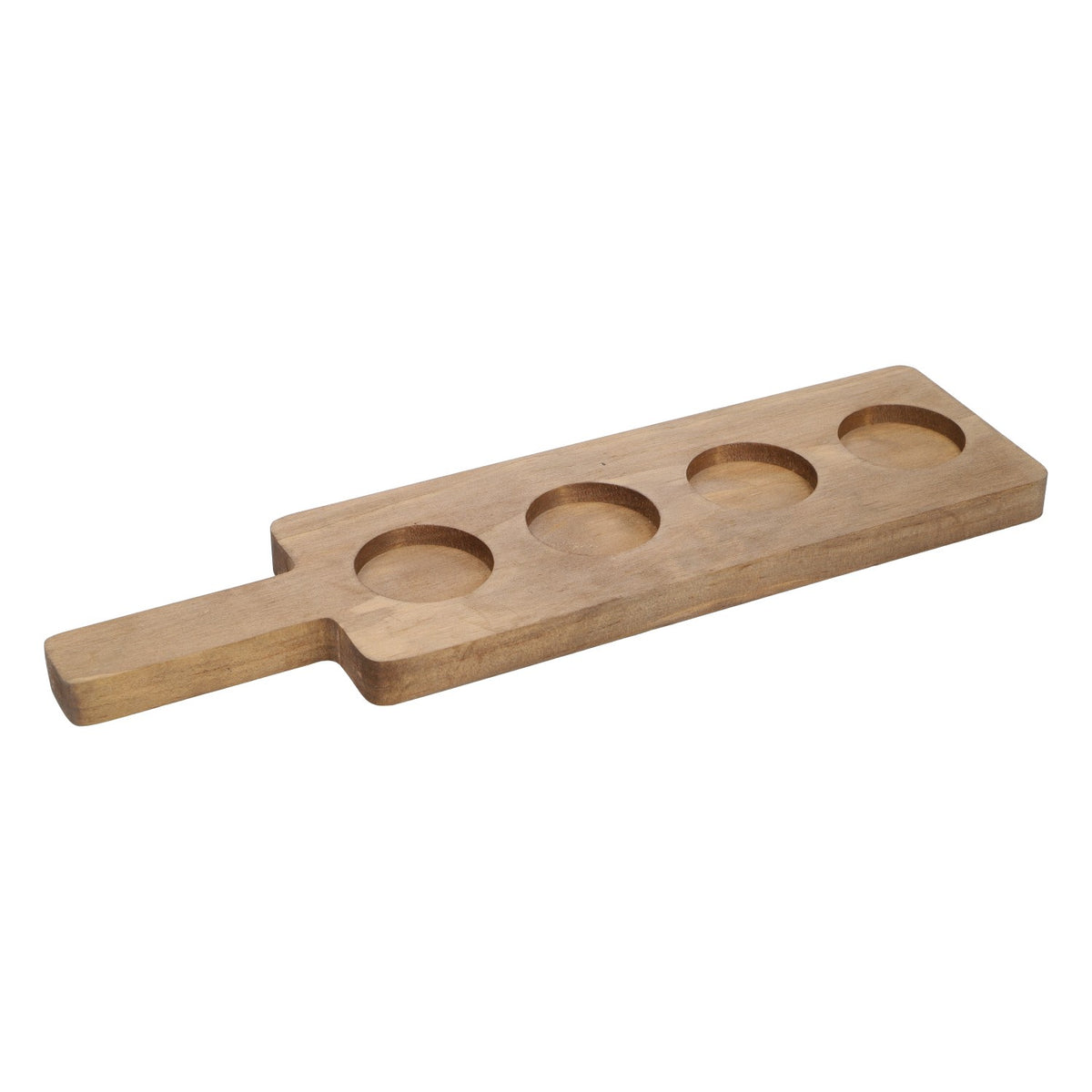 Vassoio in legno per 4 bicchieri Vassoio da degustazione in vero legno Shotmeter