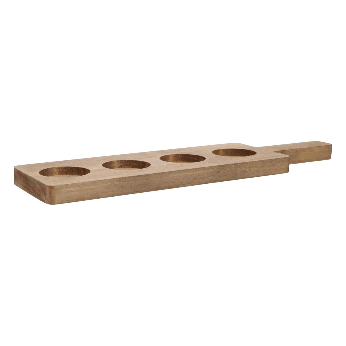 Vassoio in legno per 4 bicchieri Vassoio da degustazione in vero legno Shotmeter – Vista 2