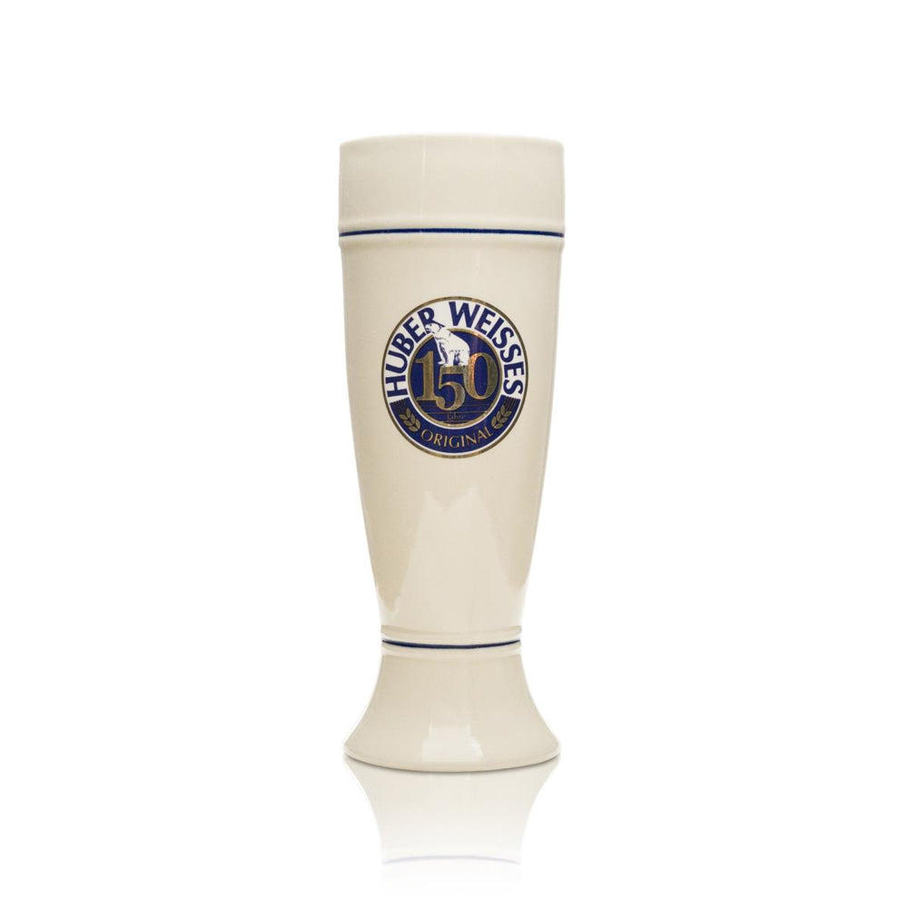Huber Weisse Glas 0,5 l birra di frumento con lievito, boccale in terracotta, bicchieri da collezione, edizione speciale