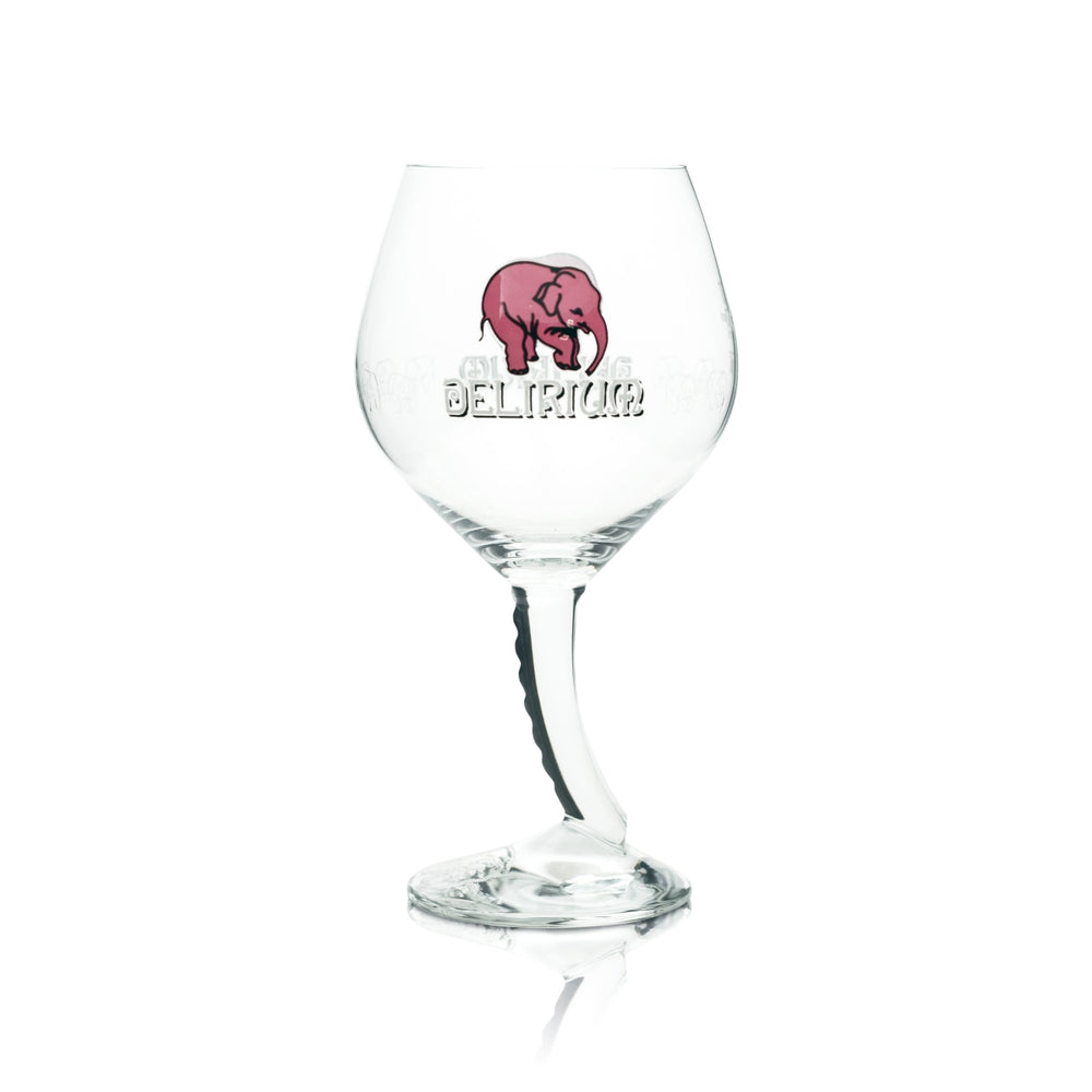 Huyghe Delirium Craft Birra Bicchiere 0,5 l Calice Bicchieri a forma di pallone Elefante rosa Birra