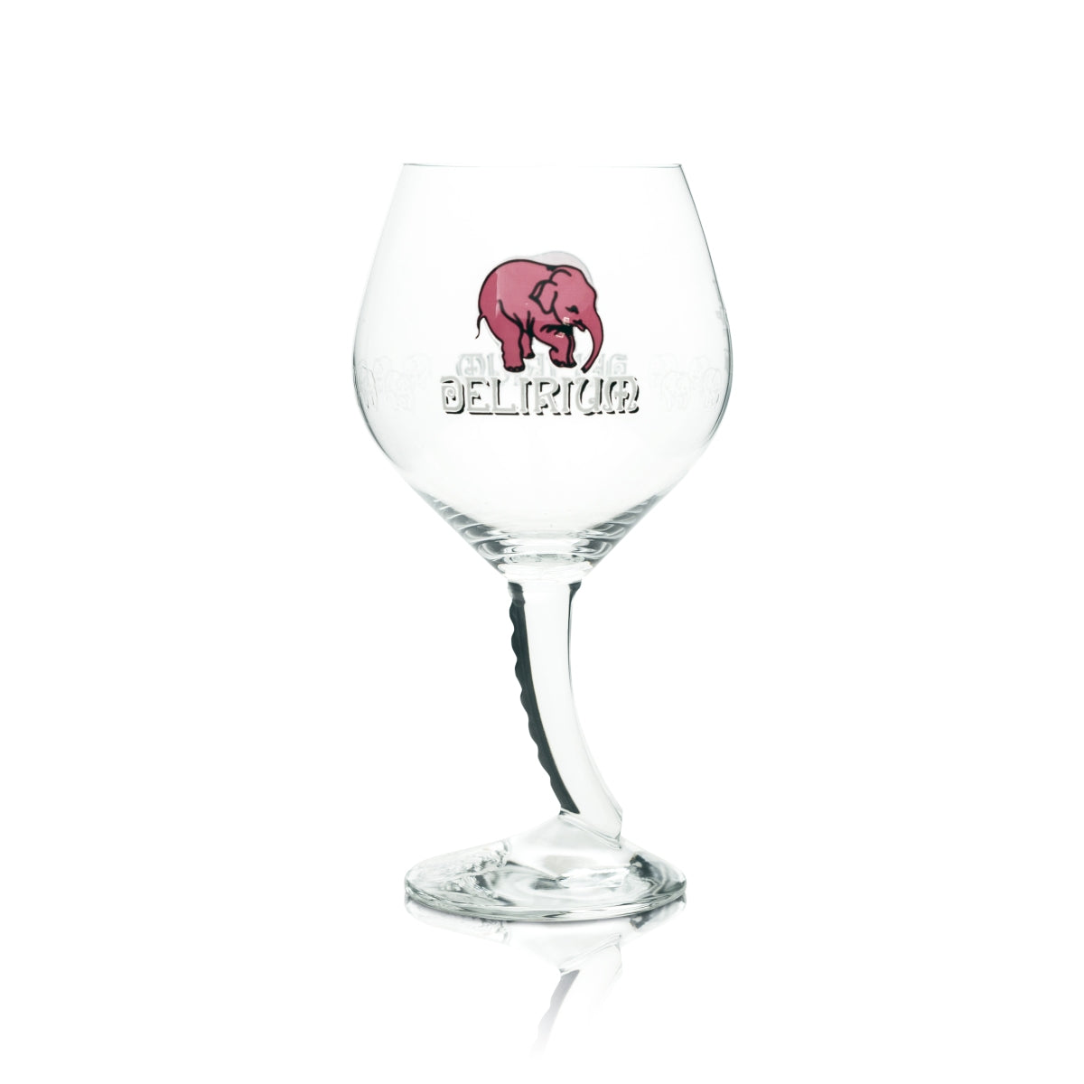 Huyghe Delirium Craft Birra Bicchiere 0,5 l Calice Bicchieri a forma di pallone Elefante rosa Birra