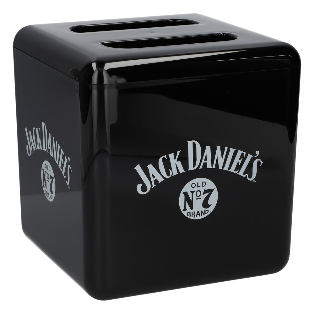 Jack Daniel's Whiskey - Contenitore per cubetti di ghiaccio in acrilico, nero, accessori da bar in plastica