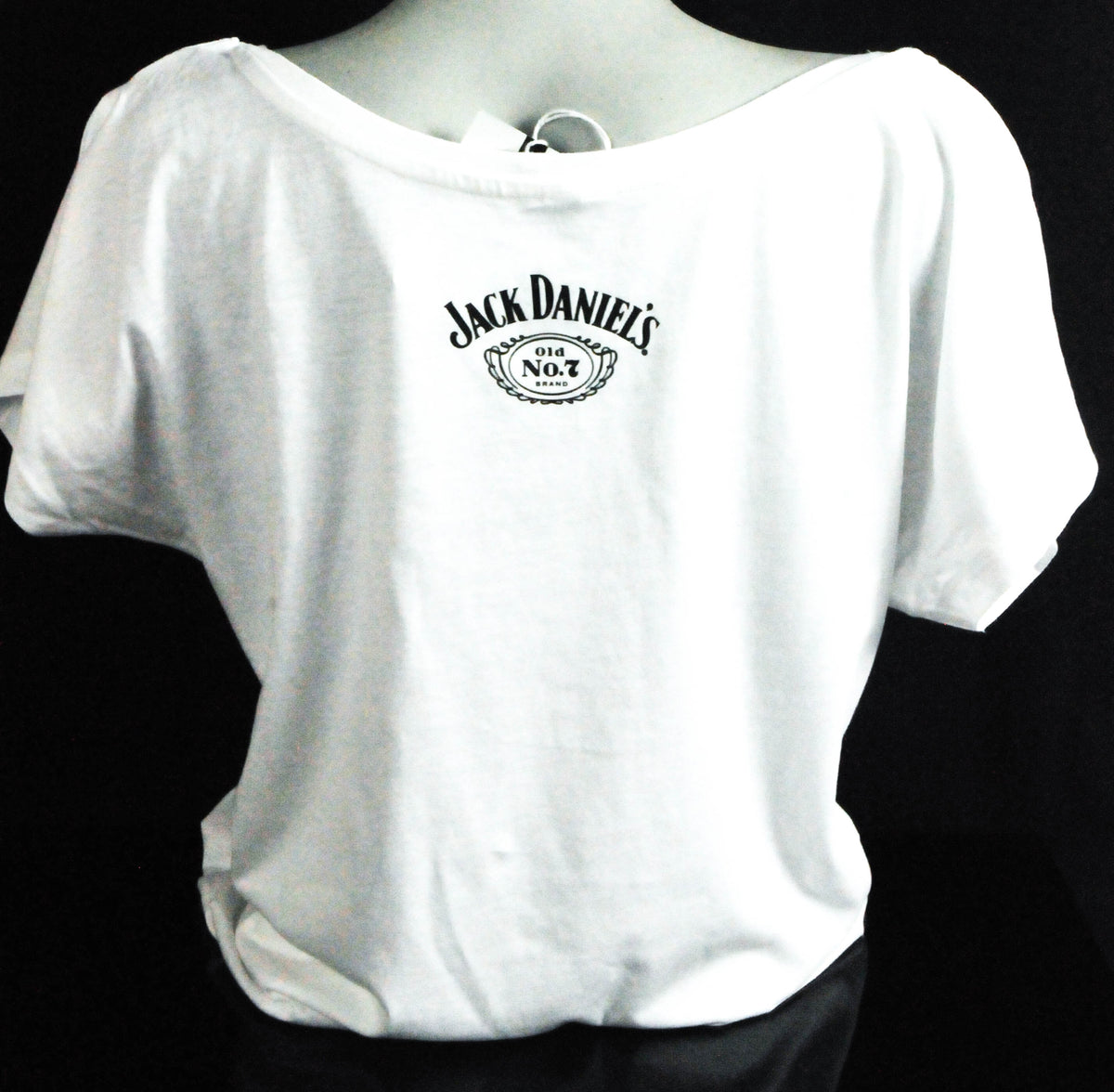 Maglietta Jack Daniels Festival "Jack Daniel" scollo a V girly bianca taglia M – Vista 3