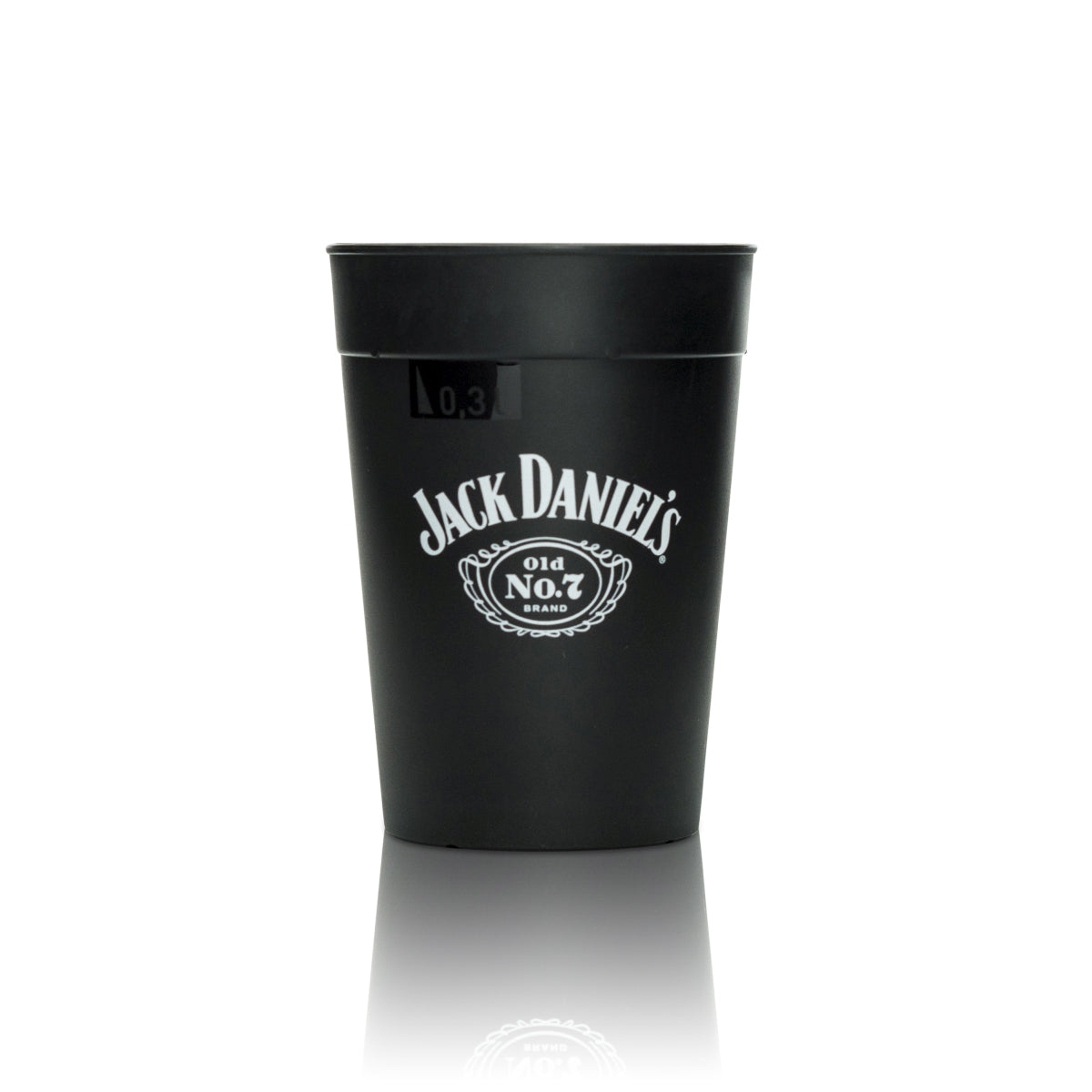 6 bicchieri da whisky Jack Daniels neri riutilizzabili da 0,3 l – Vista 2