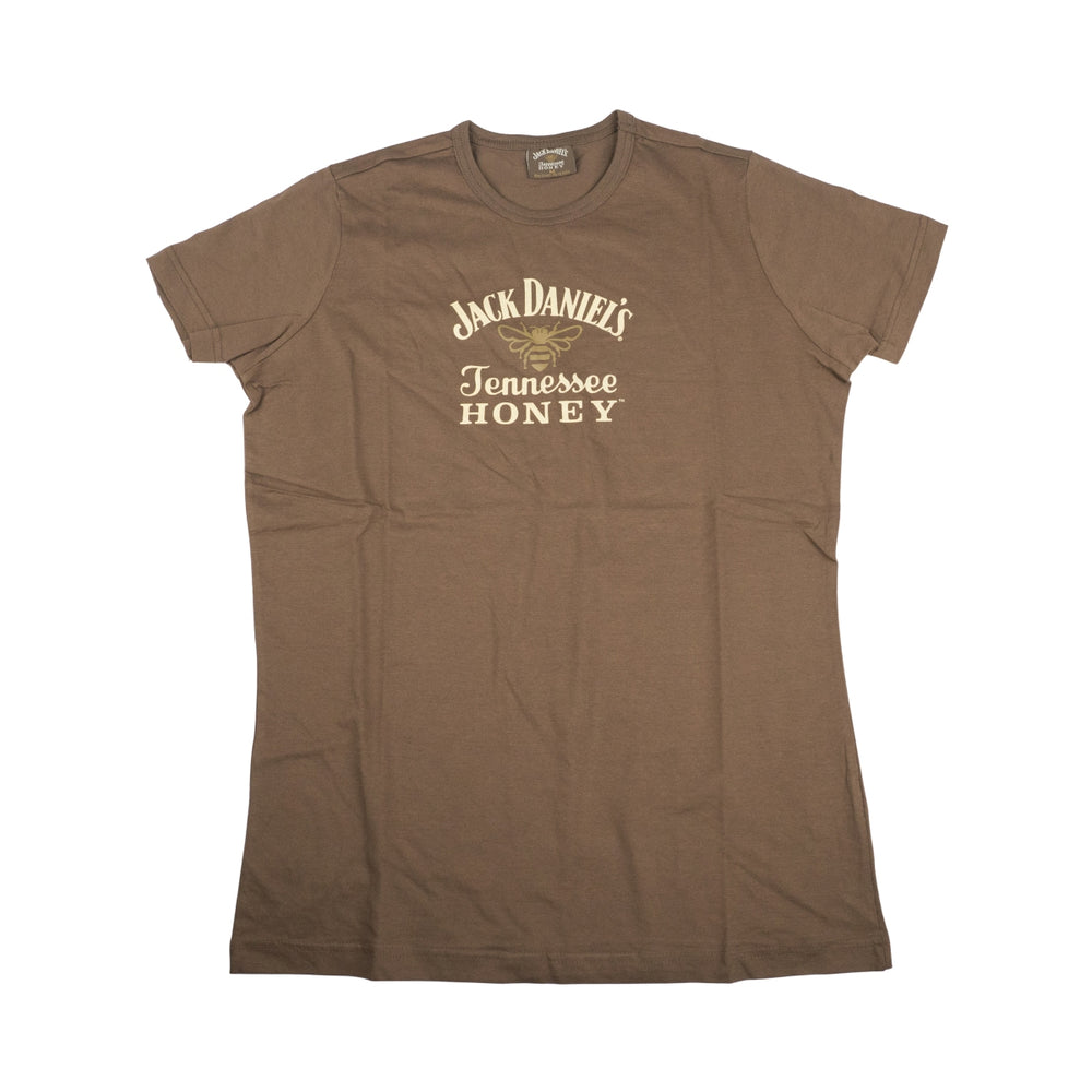 Maglietta Jack Daniels Honey marrone taglia M unisex camicia abbigliamento Whiskey USA