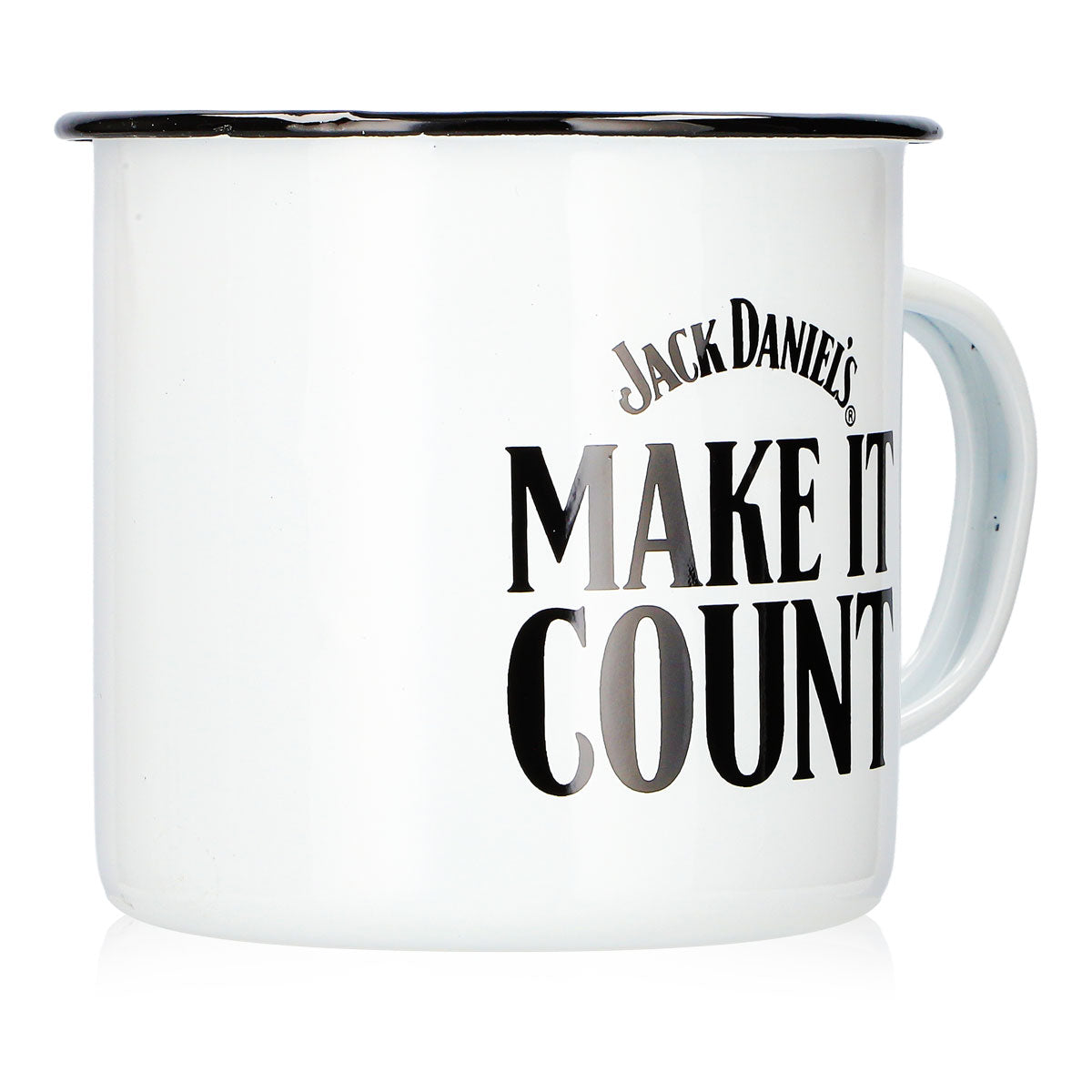 Bicchiere da whisky Jack Daniels da 0,54 l con la scritta "MAKE IT COUNT", bianco – Vista 2