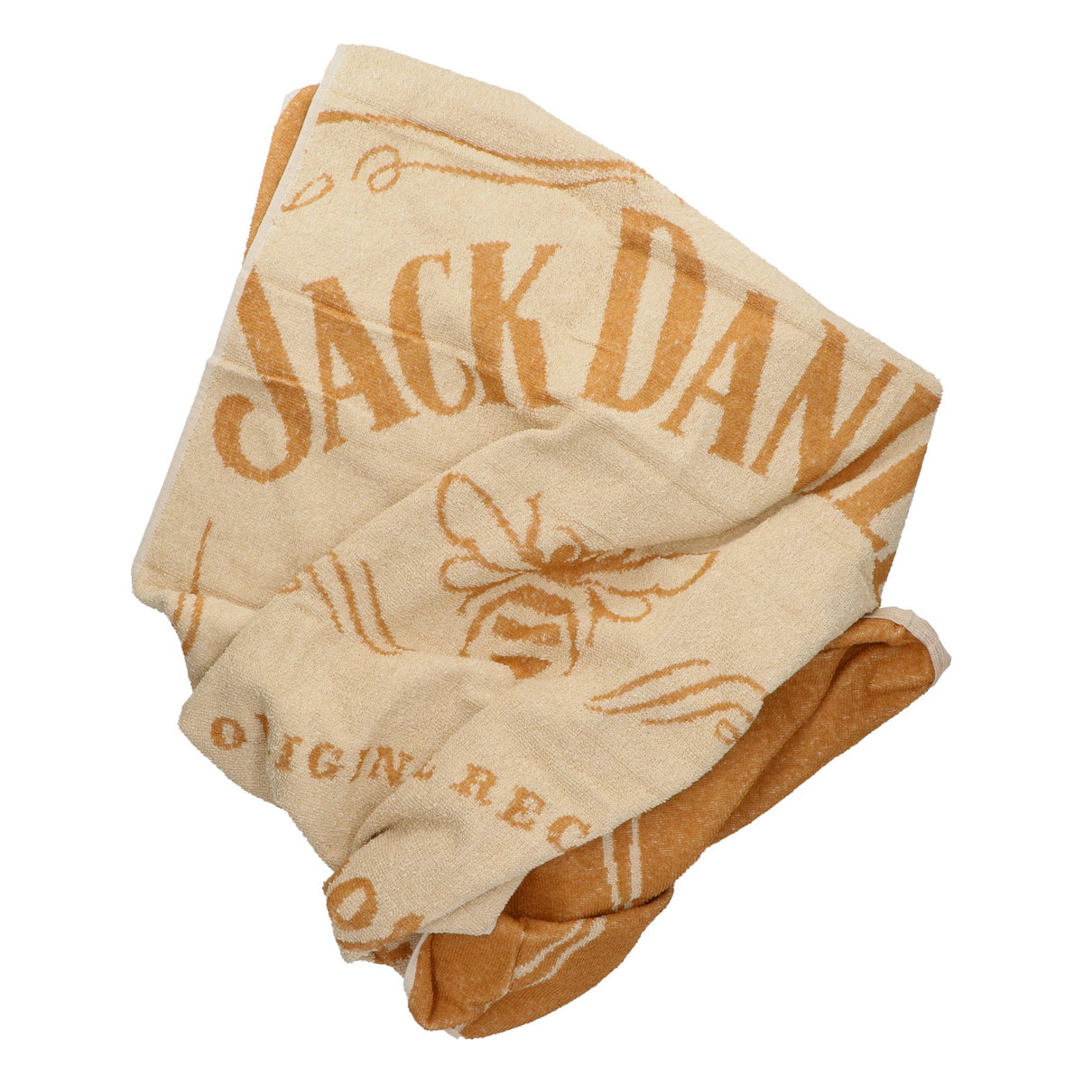 Asciugamano Jack Daniels Whiskey, marrone miele, 147x70 cm, nuovo, tessuto misto – Vista 2